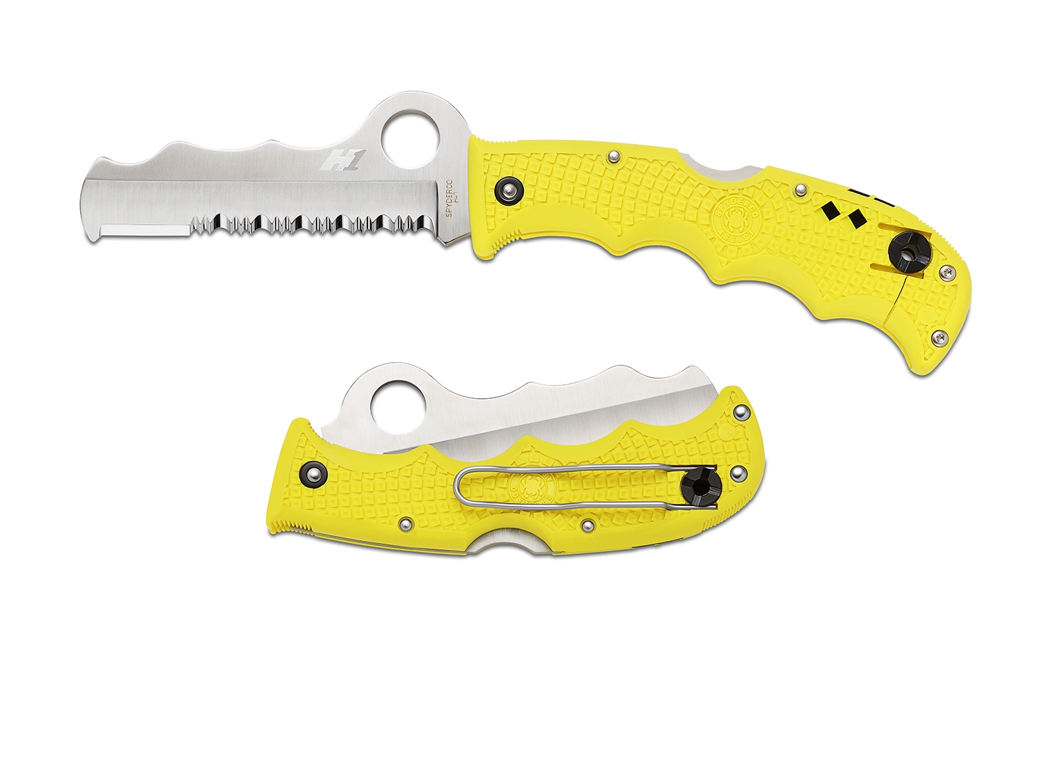 Spyderco C79PSYL Assist Salt, FRN Yellow