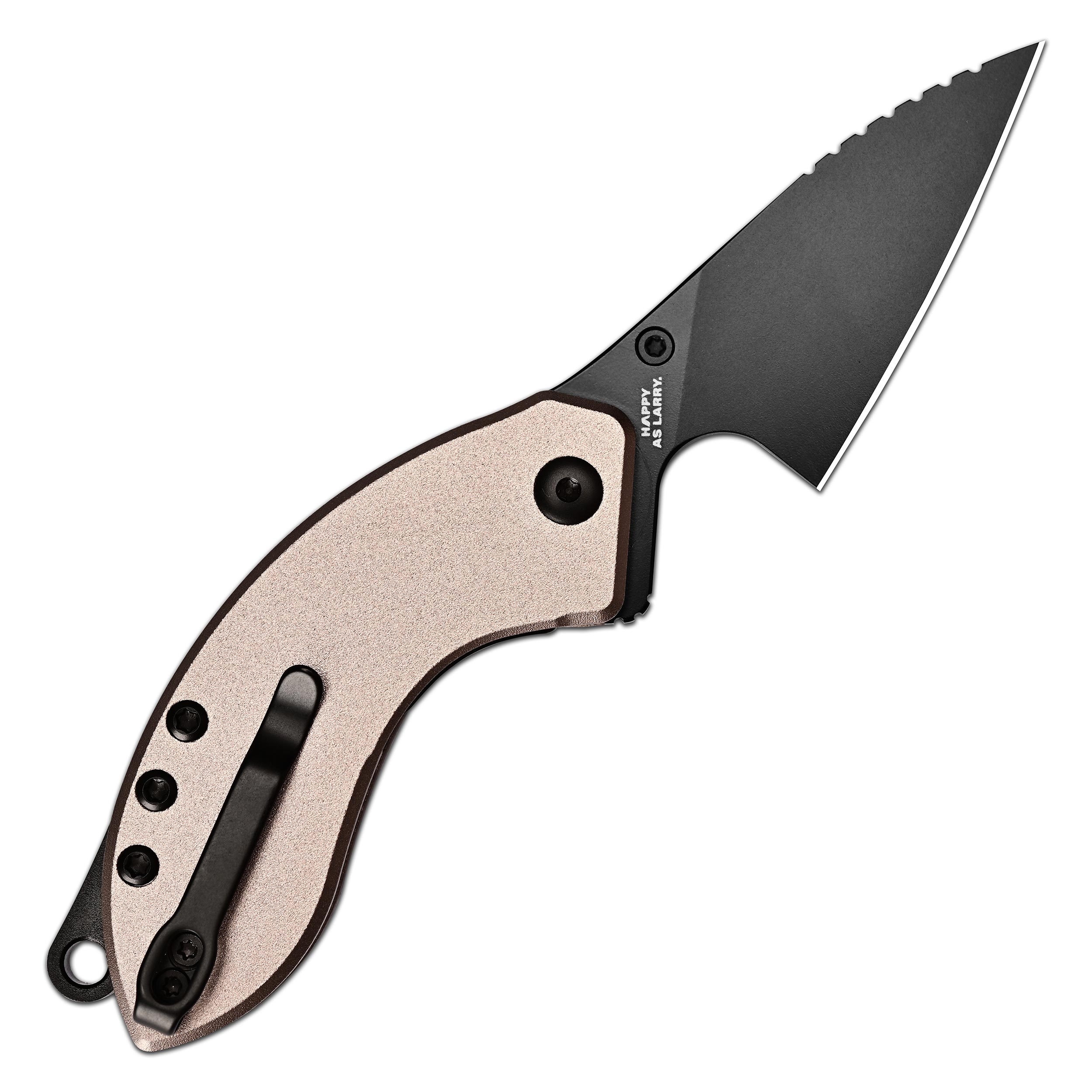 CJRBJ1971-CP Spud Neck Knife, Champagne Aluminum