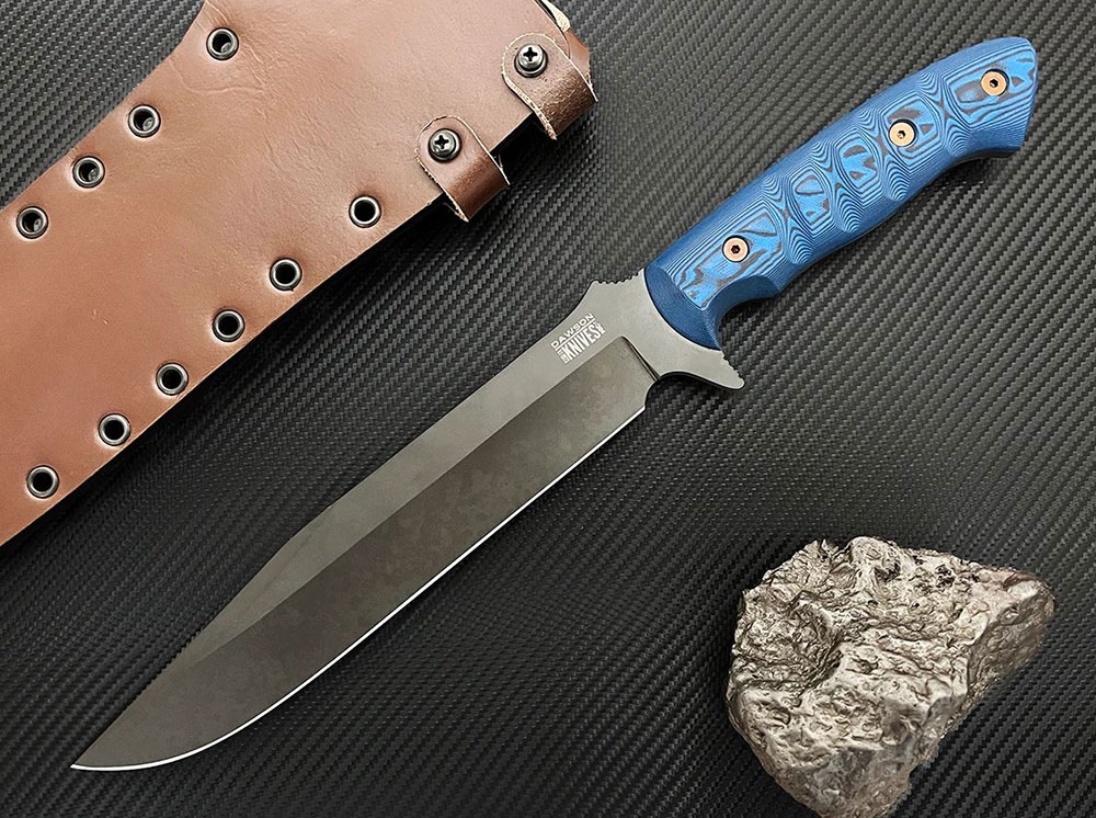 Dawson Mountain Man Bowie Black, Blue/ Black, Mag.