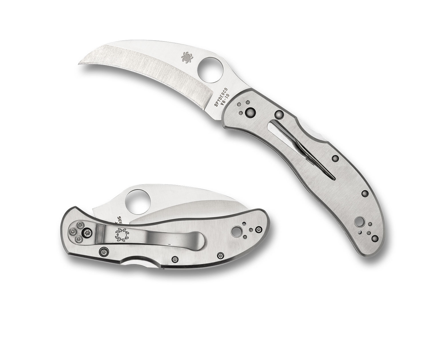 Spyderco C08P Harpy, Stainless Steel, Plain Edge