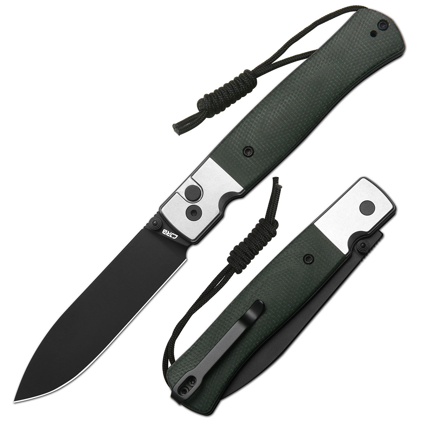 CJRBJ1961-BMGN Glacier, AR-RPM9, Green Micarta