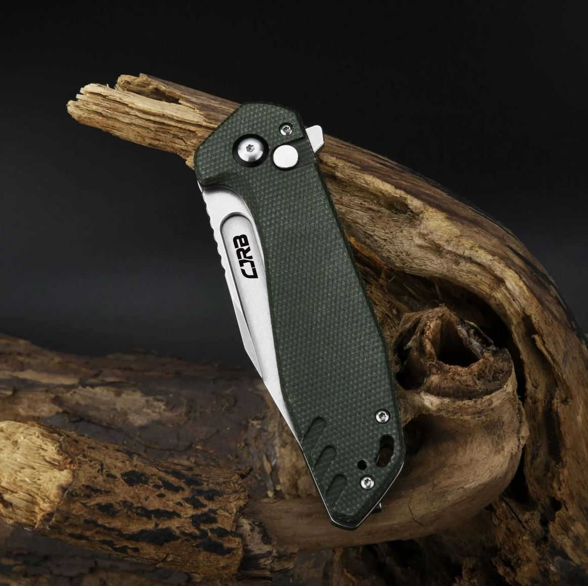 CJRBJ1928-MGN Riff AR-RPM9, Green Micarta