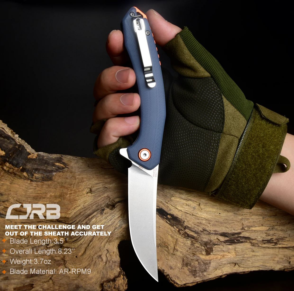 CJRBJ1906-GYC Gobi AR-RPM9, Grey G-10