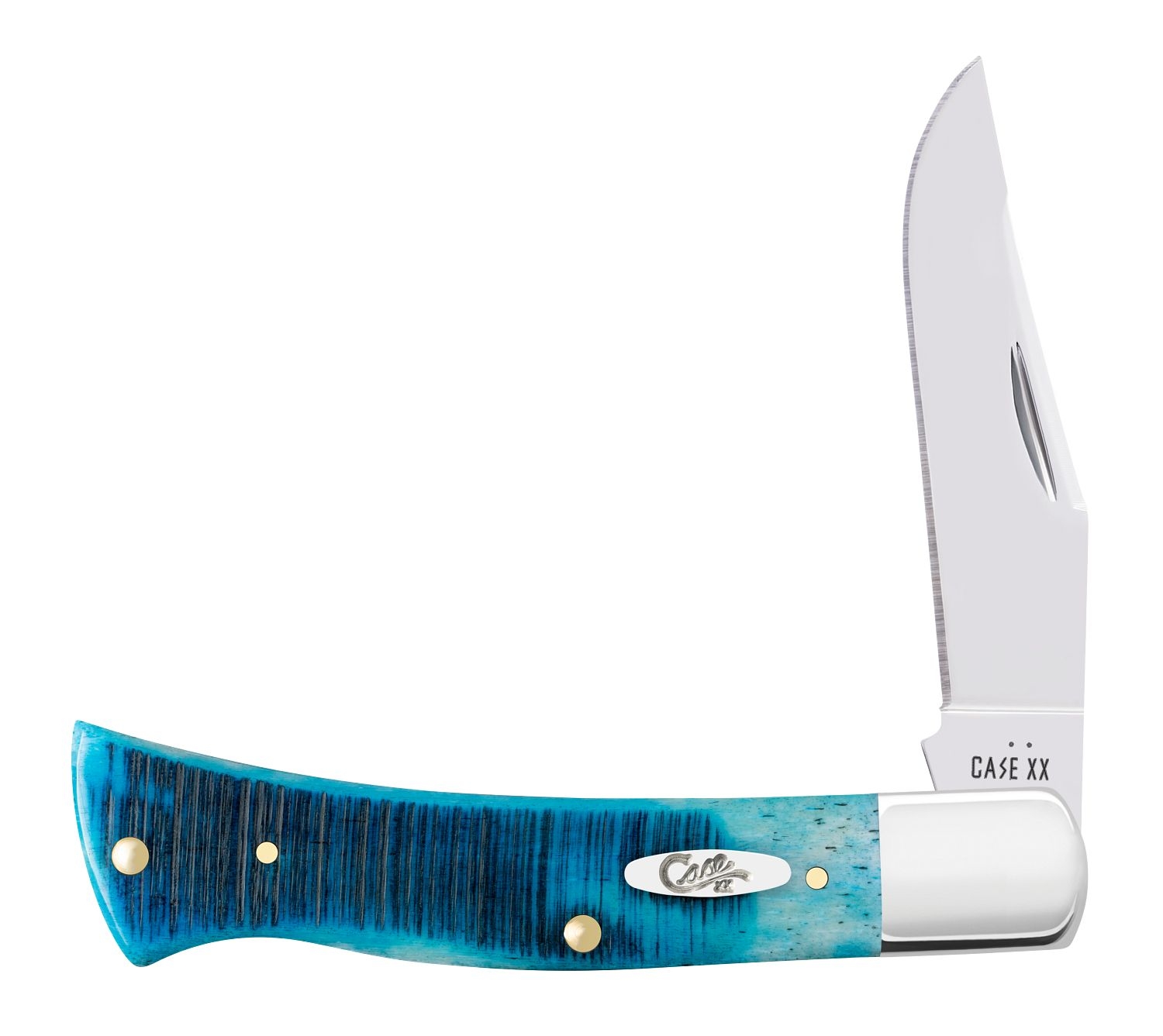 Case SS Caribbean Blue Bone Axe Handle