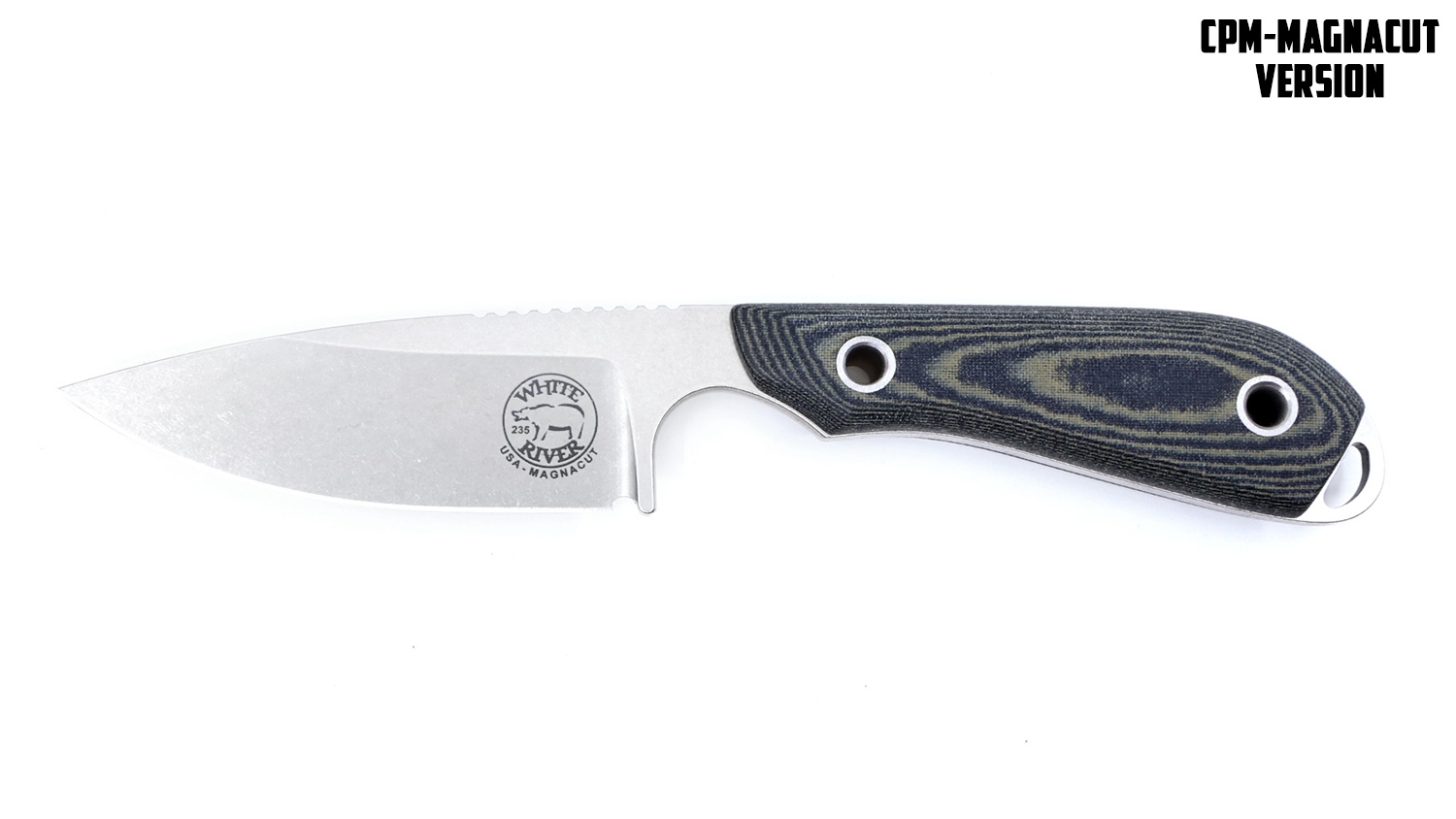 White River M1 Pro, Black Olive Micarta, Magnacut
