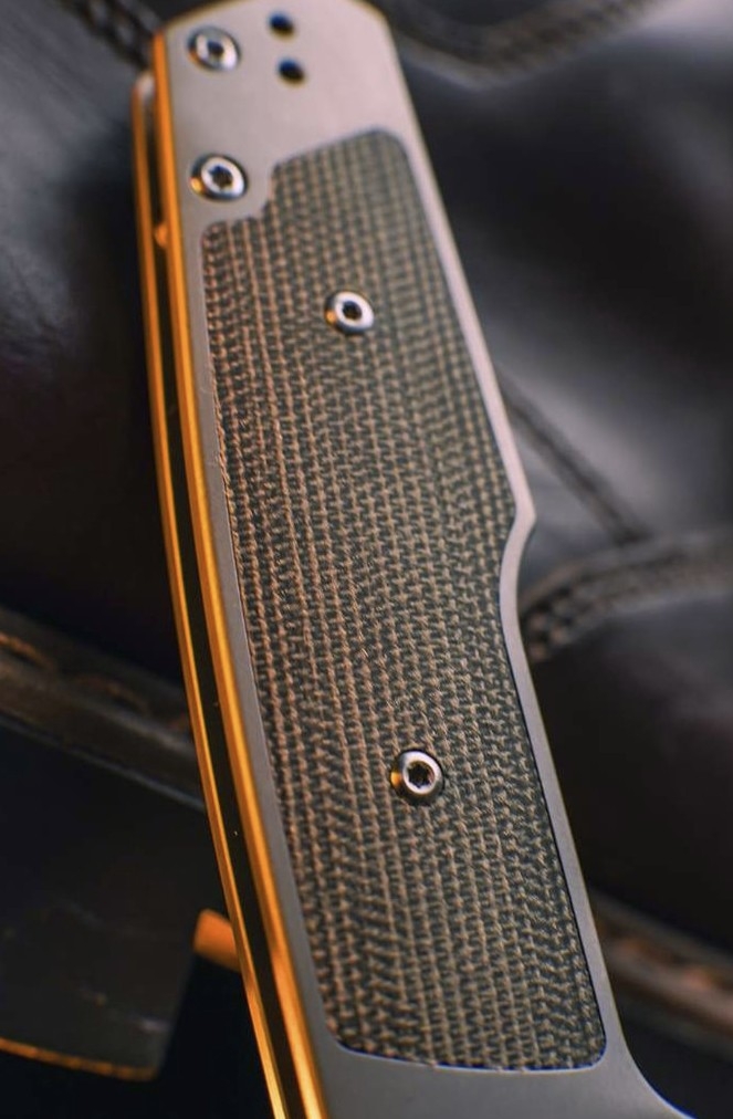 ARTC1874G-ODG Gambit, S90V, Titan/ Green Micarta