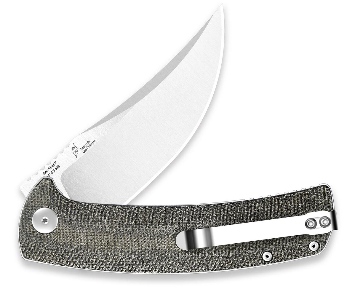 ARTC1845P-ODG Arroyo AR-RPM9, Green Micarta
