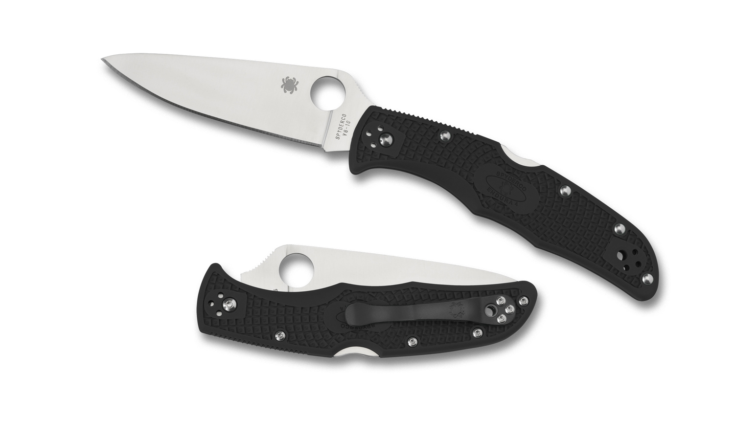 Spyderco C10FPBK Endura 4 - Flat Ground, FRN Black