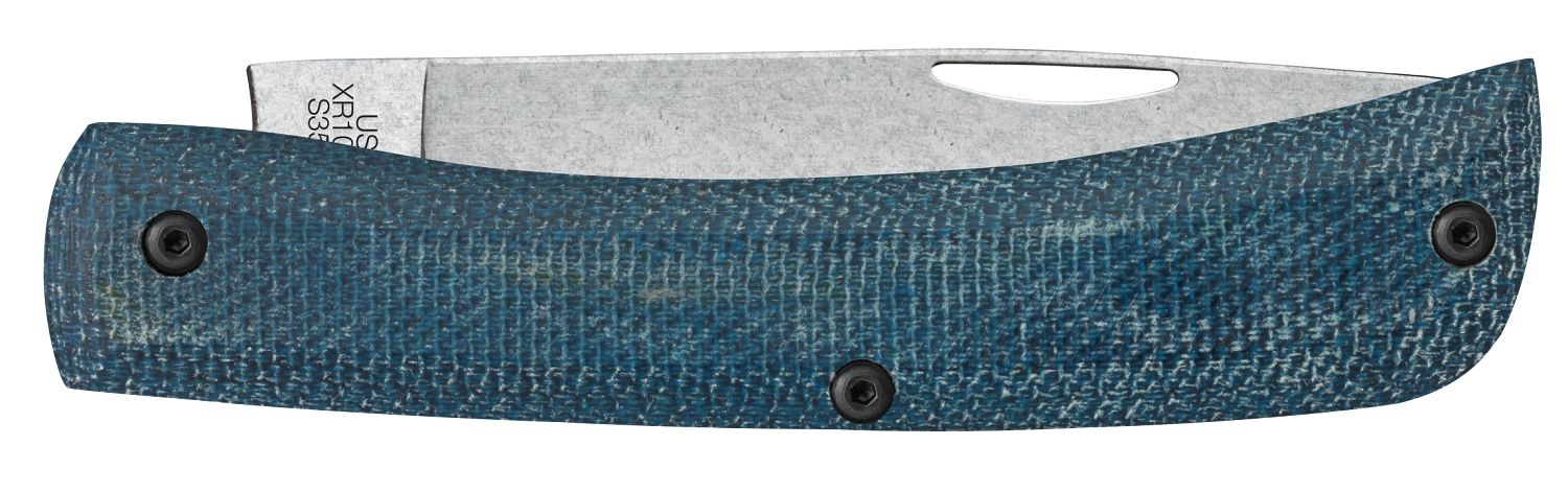 Case S35VN Blue Denim Micarta/ G10 Sod Buster Jr.®