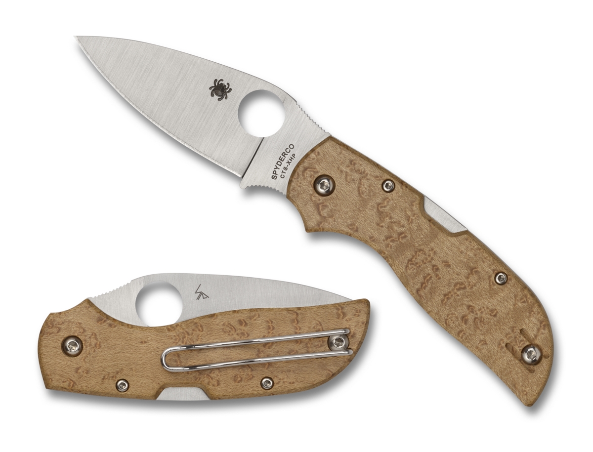 Spyderco C152WDP Chaparral, Birdseye Maple (Ahorn)
