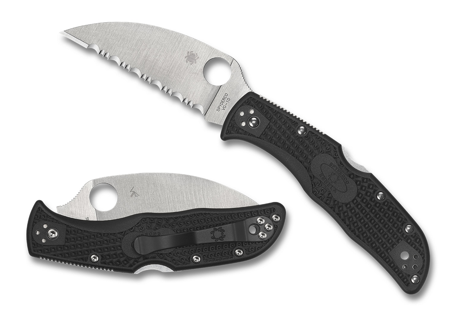 Spyderco C243FSWCBK Endela, Wharncliffe, G10