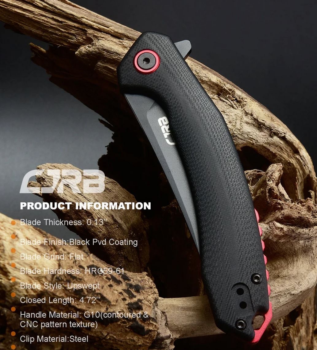 CJRBJ1906-BBK Gobi AR-RPM9, Black G-10, Black