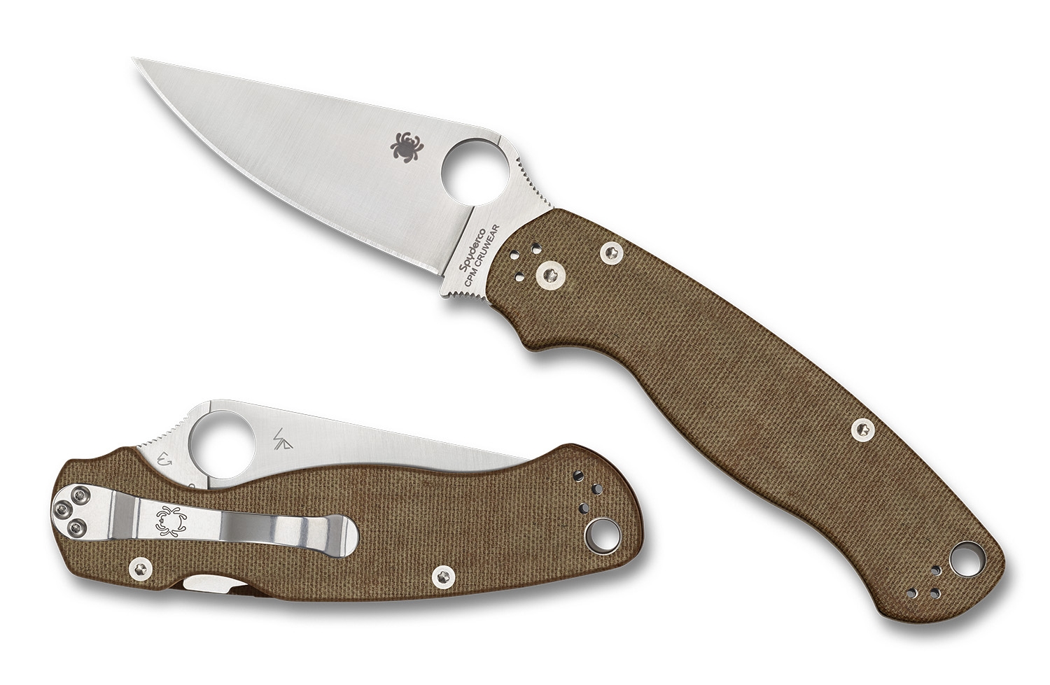 Spyderco C81MPCW2 Para Military 2, CPM CRU-WEAR