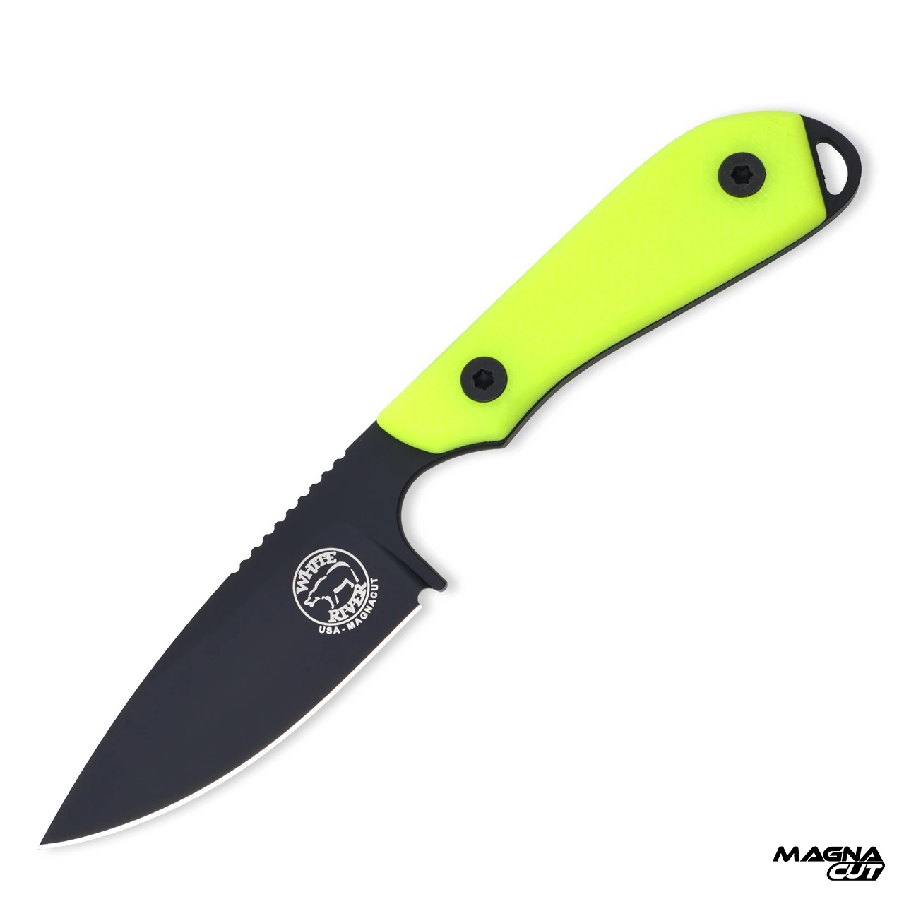 White River M1 Pro Hi-Vis G10 Black Blade Magnacut