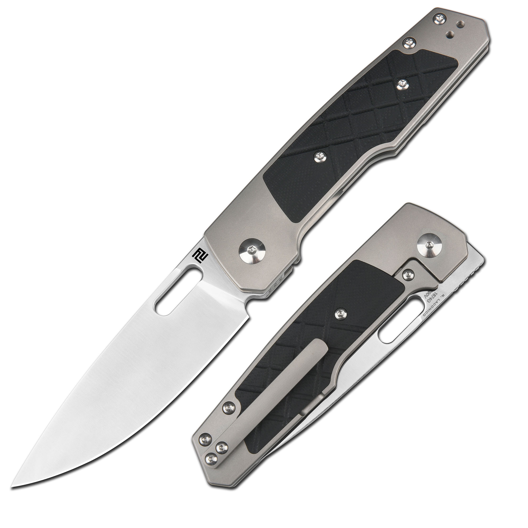 ARTC1874G-BK Gambit, S90V, Gray Titan/ Black G10