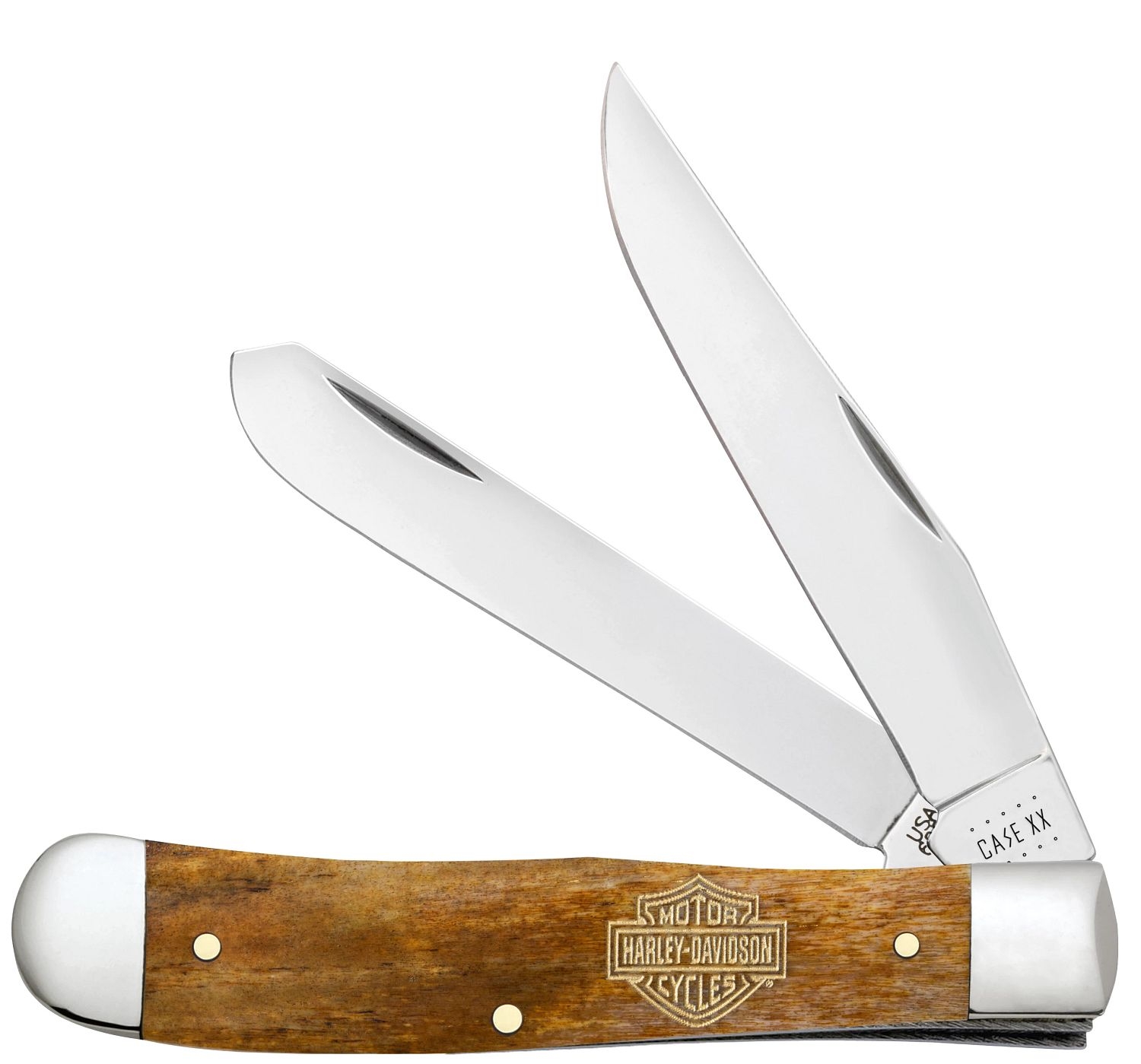 Case SS Harley Davidson Antique Bone Trapper