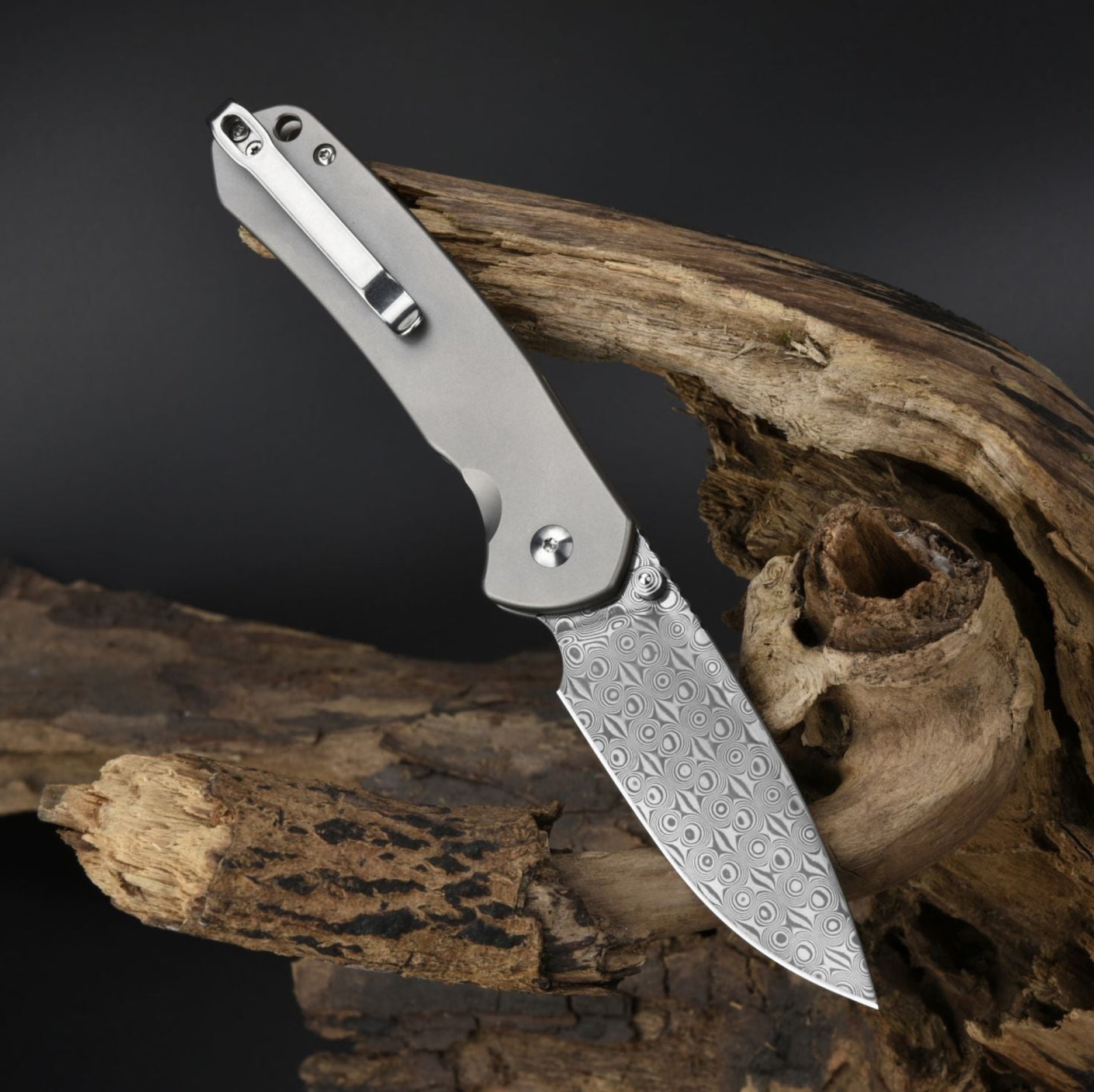 CJRBJ1925T-DM Pyrite Damast, Grey Titan