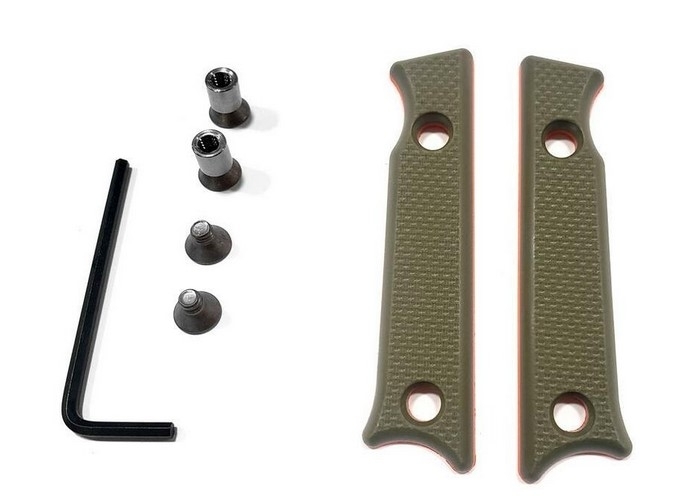 White River Firecraft 3.5 - G10-Griff Set Grün