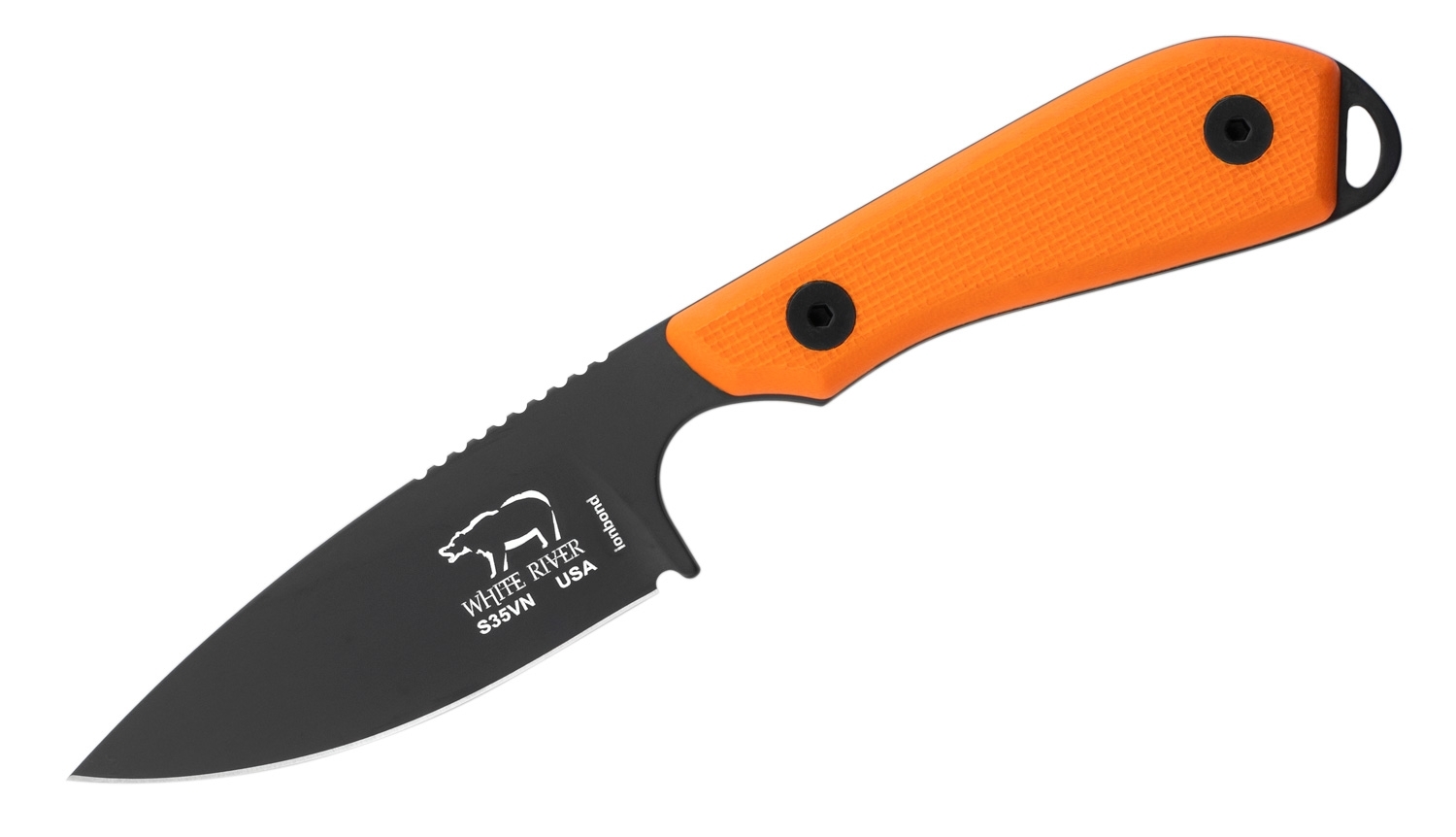 White River M1 BackPacker Pro, Orange G10, Black