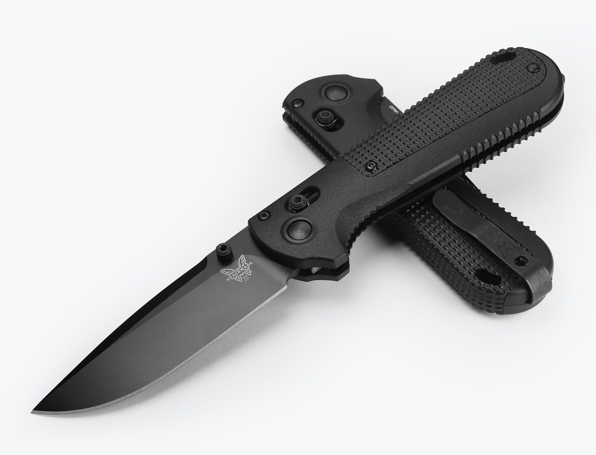 Benchmade 430BK-02 Redoubt, Axis, Black Grivory