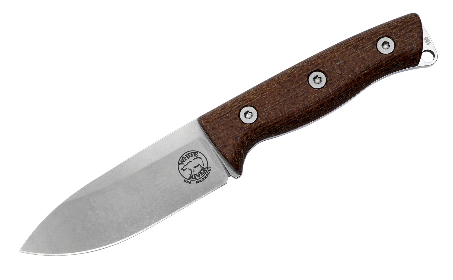 White River Ursus Cub Natural Micarta Magnacut