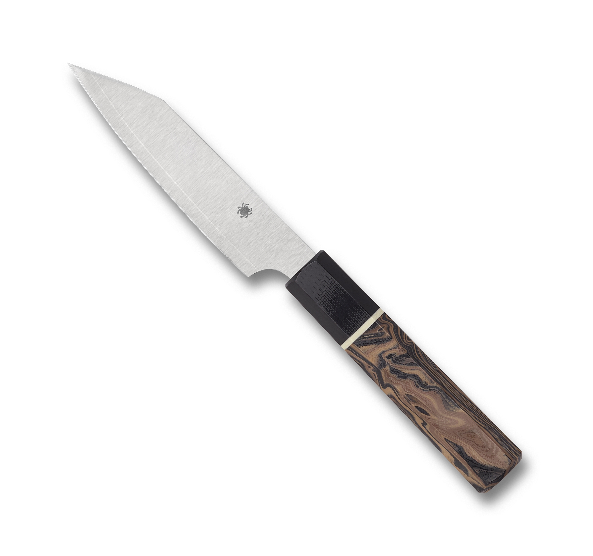 Spyderco K15GPBNBK Petty, Burl G10, Lam. Steel