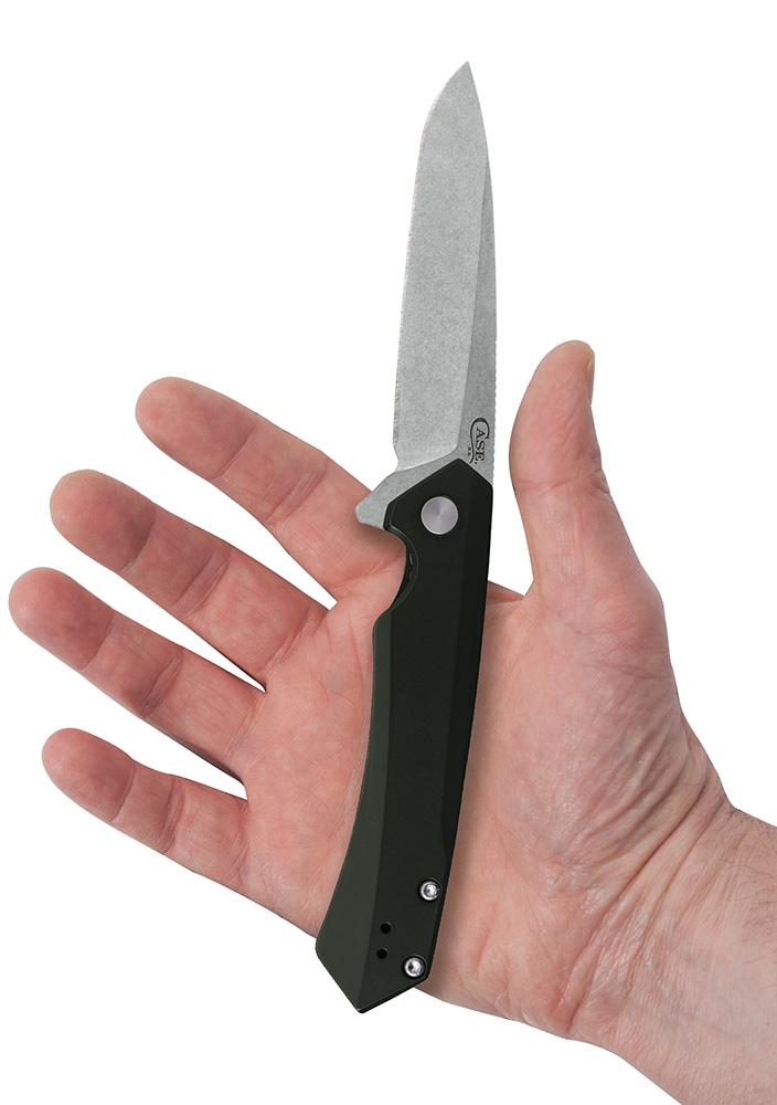Case Kinzua - OD Green Anodized Aluminum, S35VN