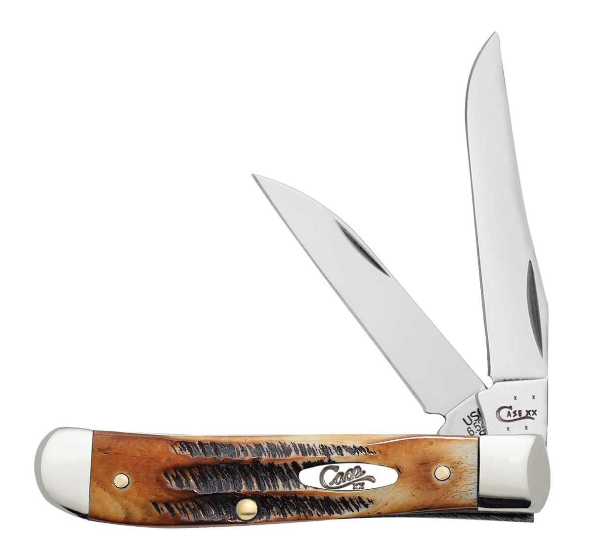 Case SS Burnt BoneStag® Wharncliffe Mini Trapper