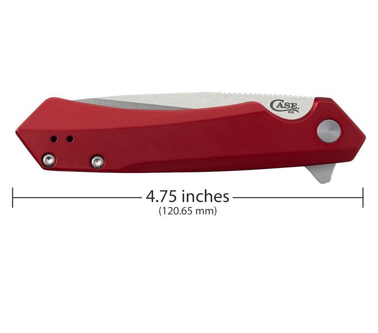 Case Kinzua, Red Aluminium, S35VN, Flipper