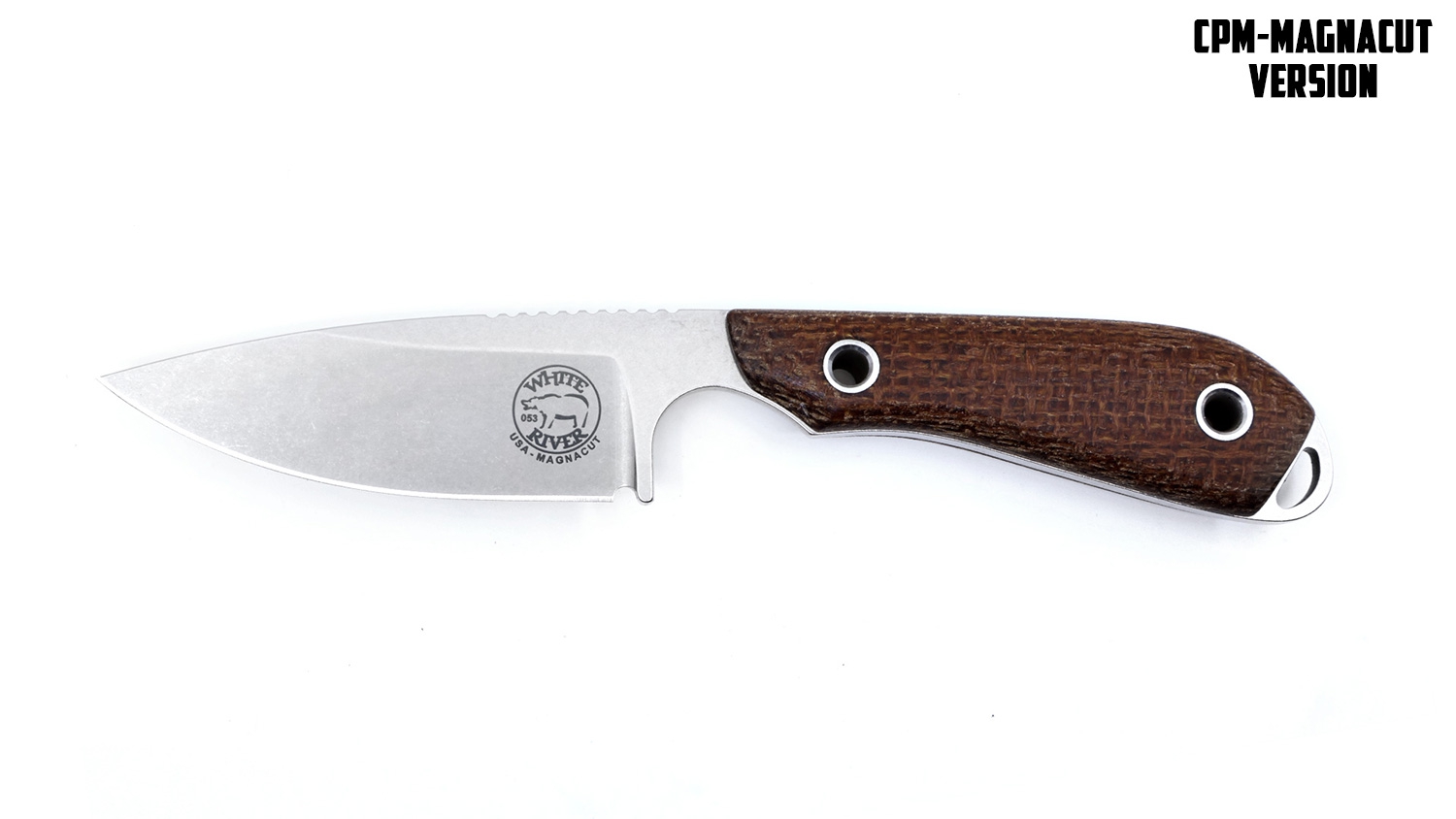 White River M1 Pro, Natural Micarta, Magnacut