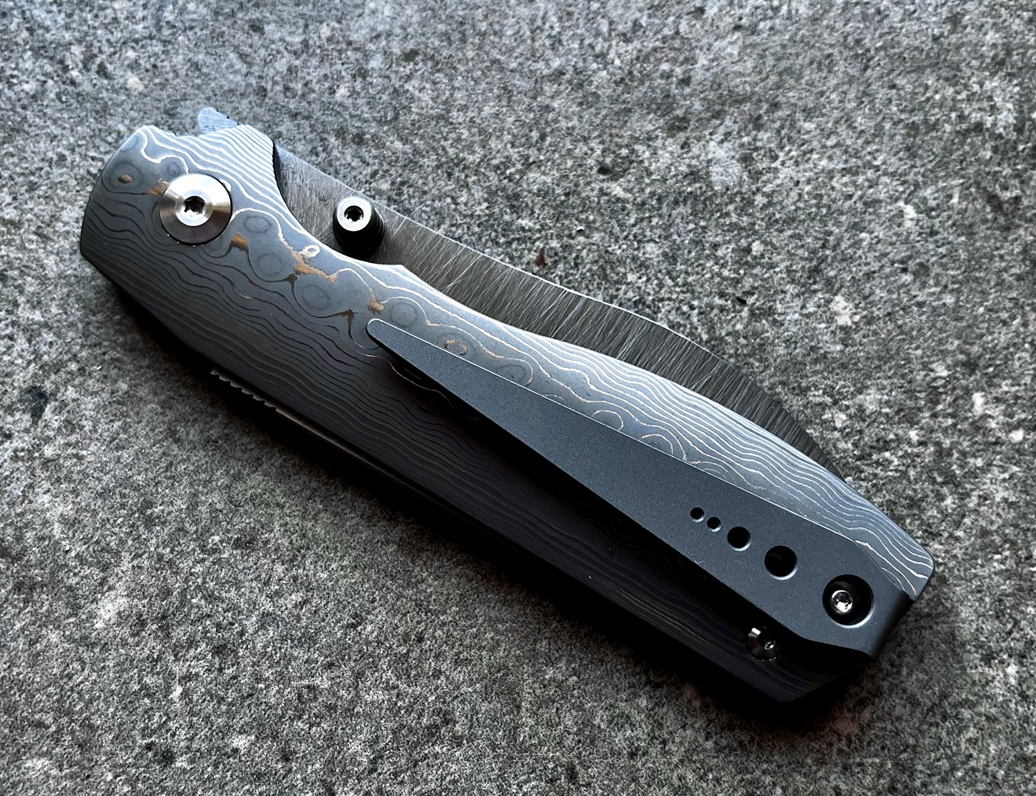Sandrin Torino Damast, Wolframcarbit, Recoil Lock