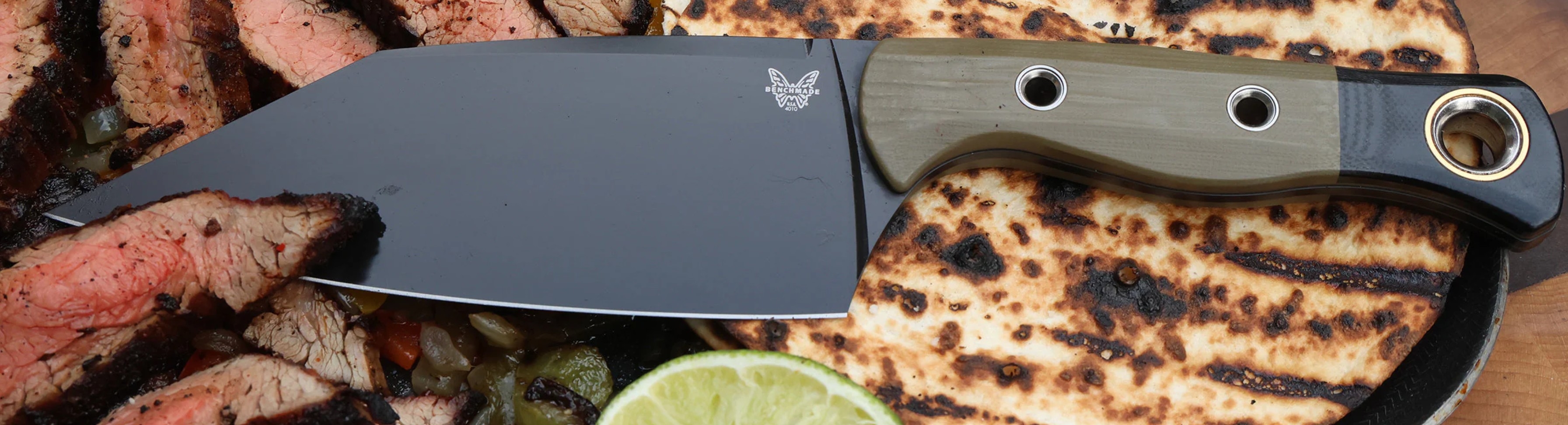 Benchmade 4010BK-01 Station Knife, OD Green G10