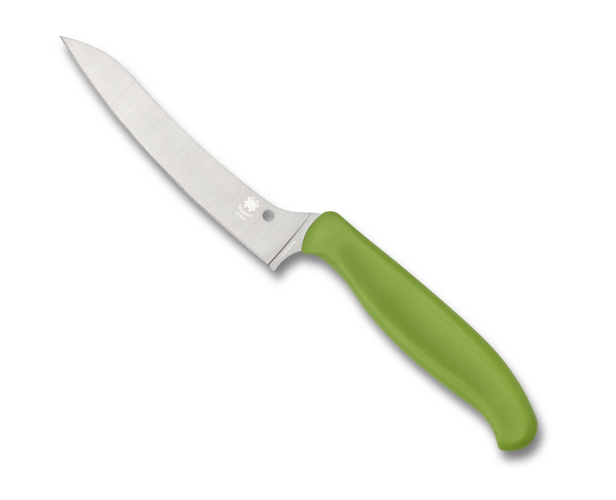 Spyderco K14PGN Z-Cut Küchenmesser Green m. Spitze