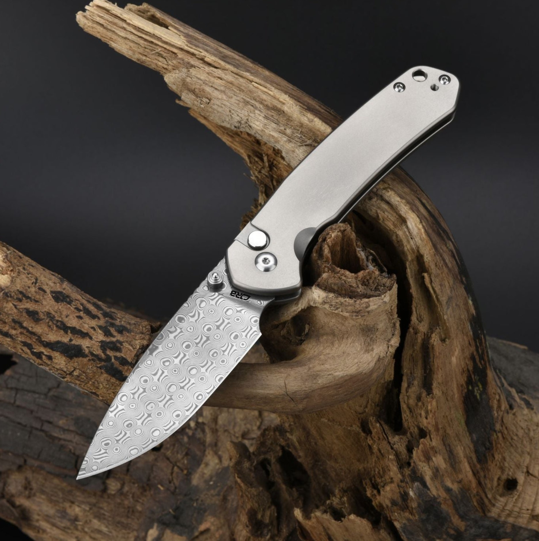 CJRBJ1925T-DM Pyrite Damast, Grey Titan