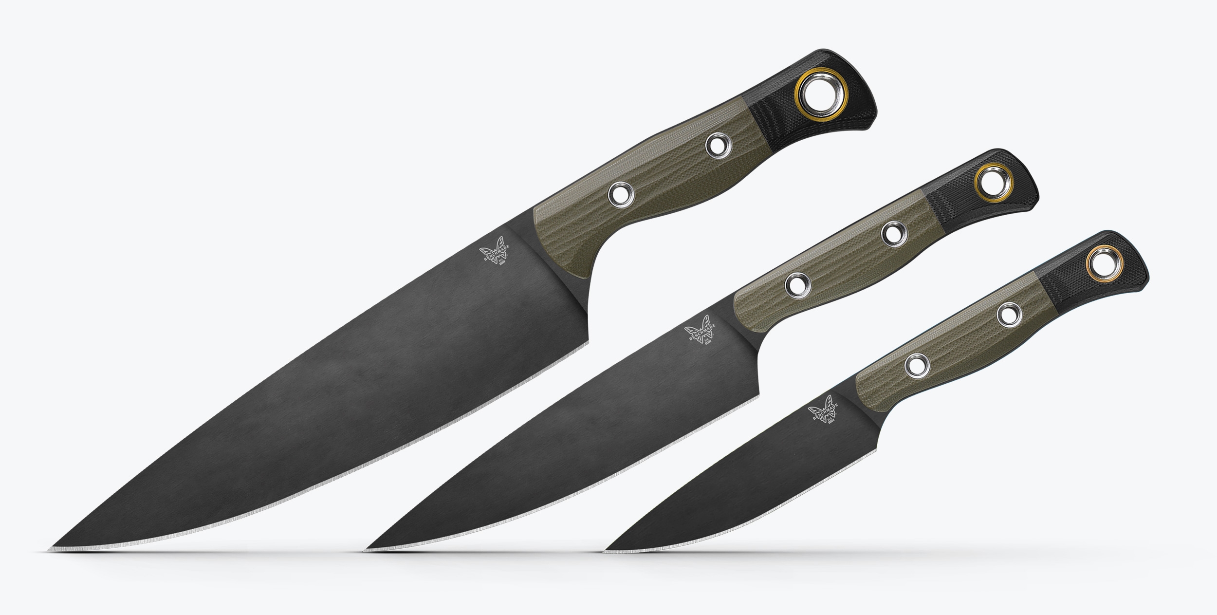 Benchmade 4000BK-01 - 3 PC Set, OD Green G10