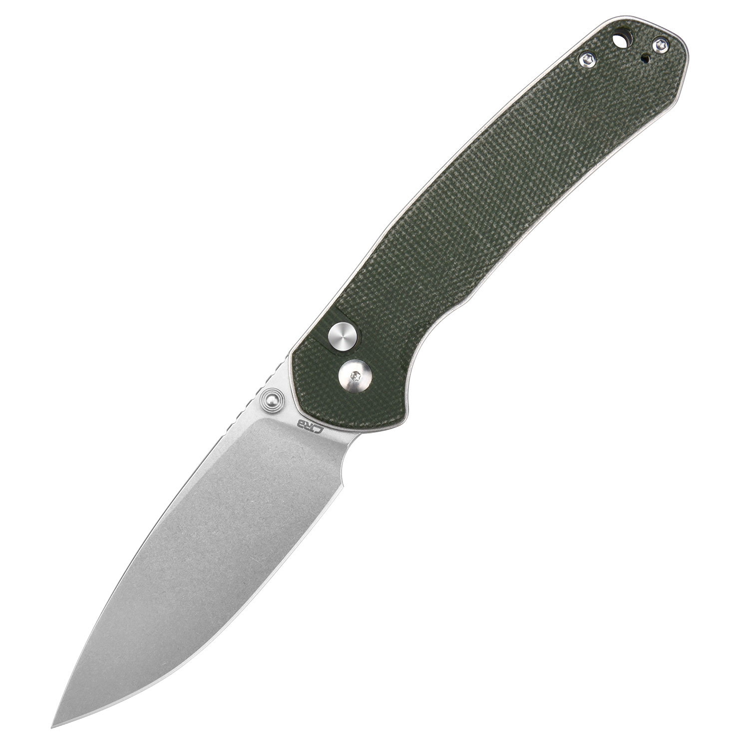 CJRBJ1925L-ODG Large Pyrite AR-RPM9 Green Micarta