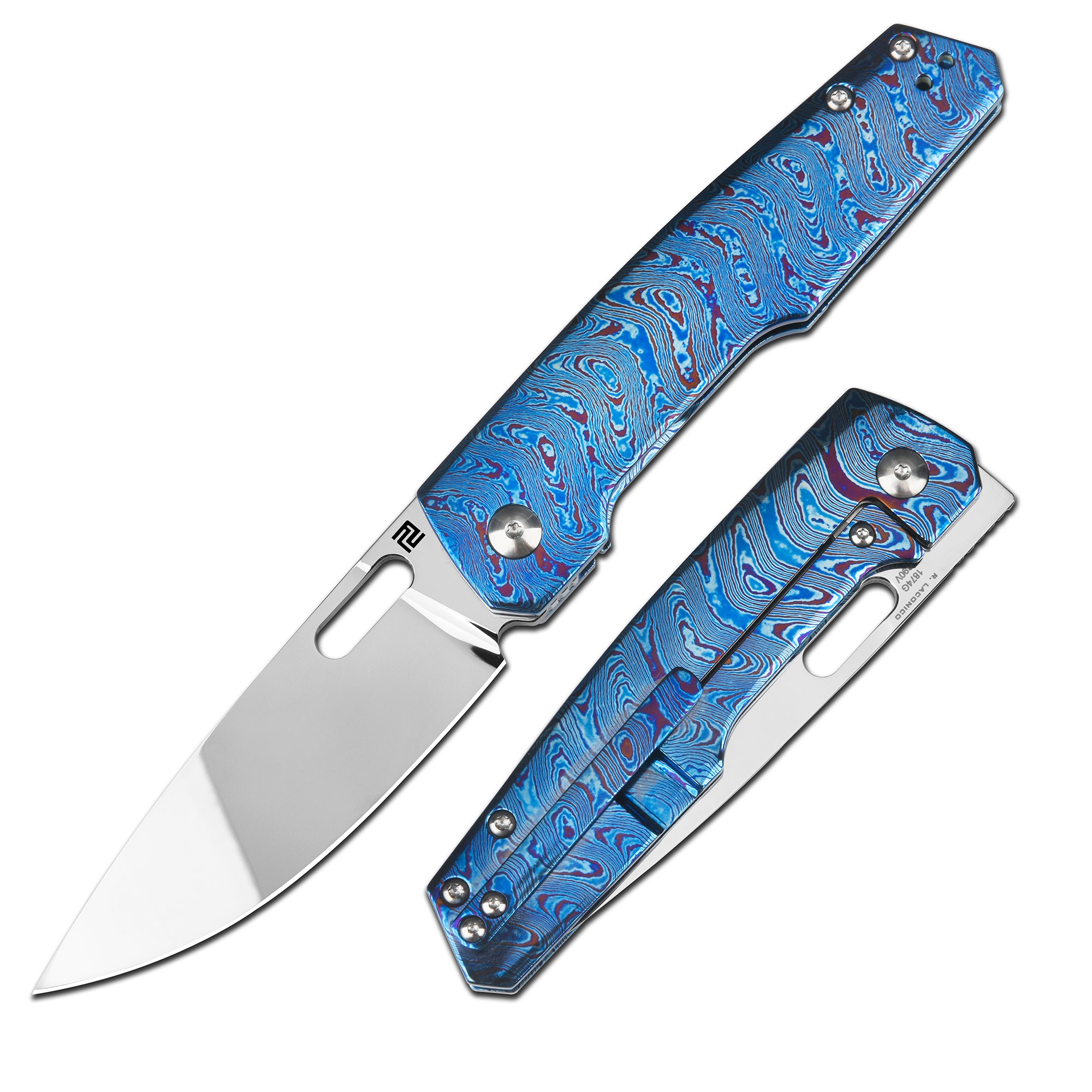 ARTC1874G-TDB Gambit, S90V, Blue Timascus