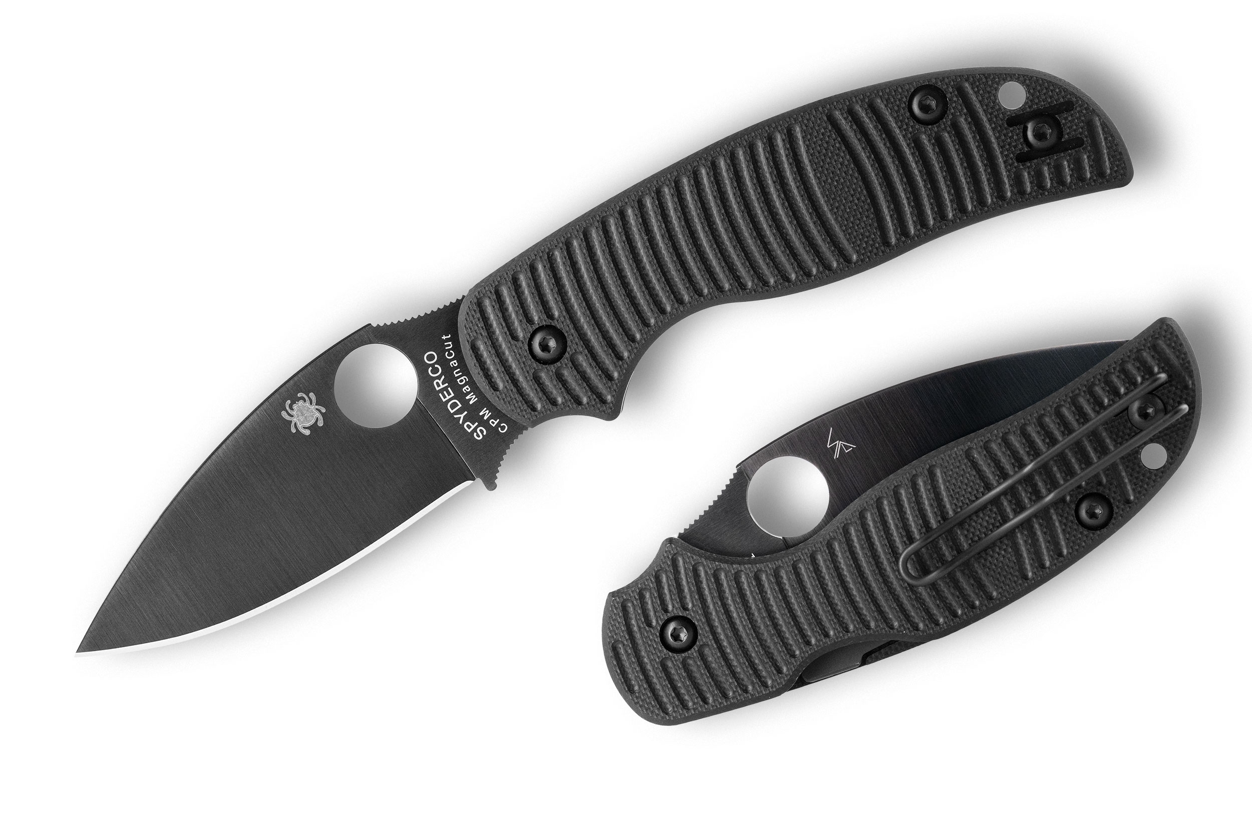Spyderco C123GPBKMCBK Sage 5 Salt, Black Magnacut