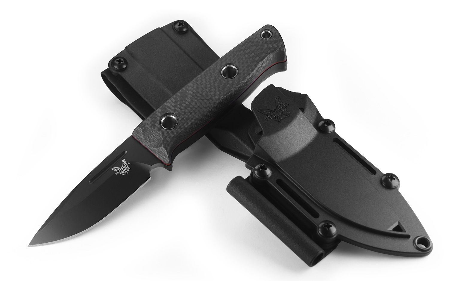 Benchmade 165BK Mini Bushcrafter, CruWear, Carbon