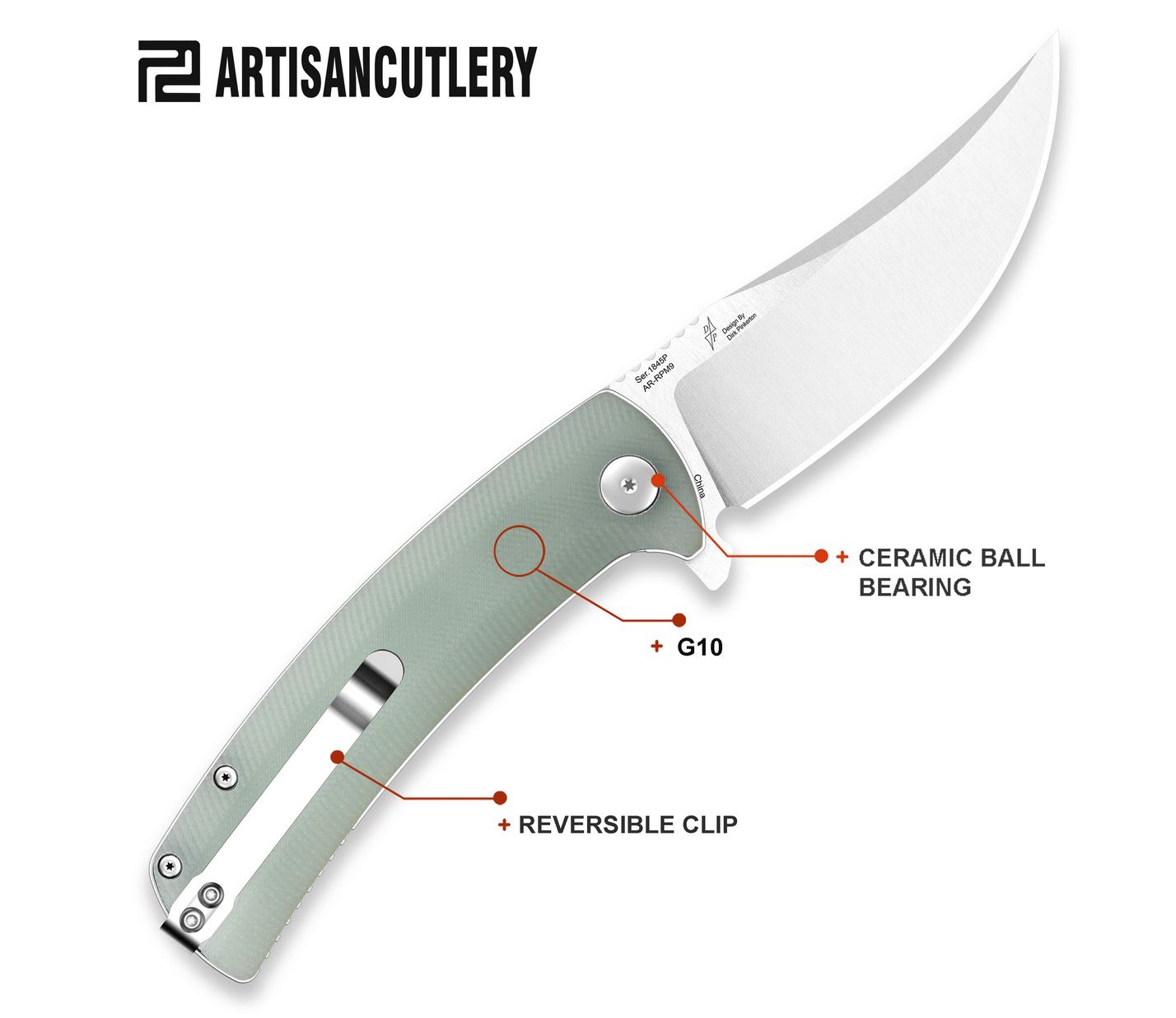 ARTC1845P-NTG Arroyo AR-RPM9, Natural Green G10