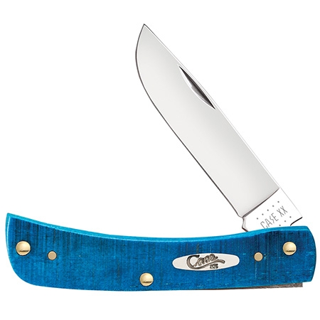 Case SS Caribbean Blue Bone Sawcut Sod Buster Jr