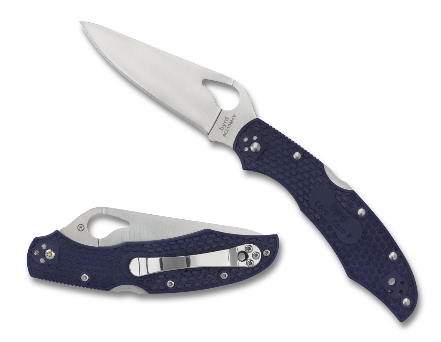 Spyderco BY03PBL2 Cara Cara 2, blue FRN