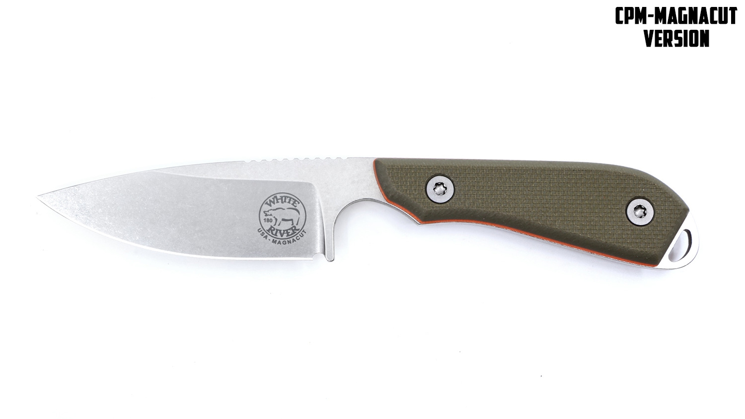 White River M1 Pro, Green/Orange G10, Magnacut