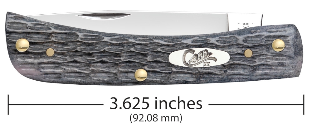 Case CV Pocket Worn Gray Bone Sod Buster Junior