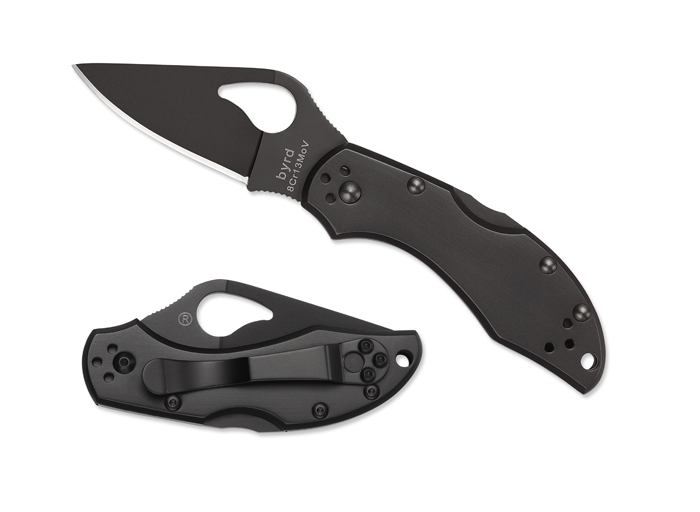 Spyderco BY10BKP2 Robin 2, Black Stainless