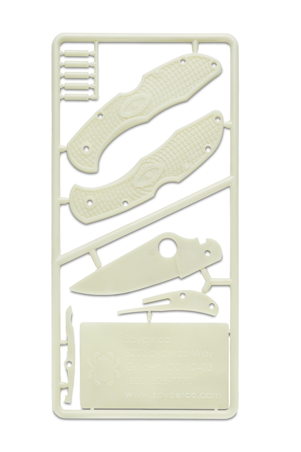 Spyderco PLKIT1 Plastic Knife Kit Glow-In-The-Dark