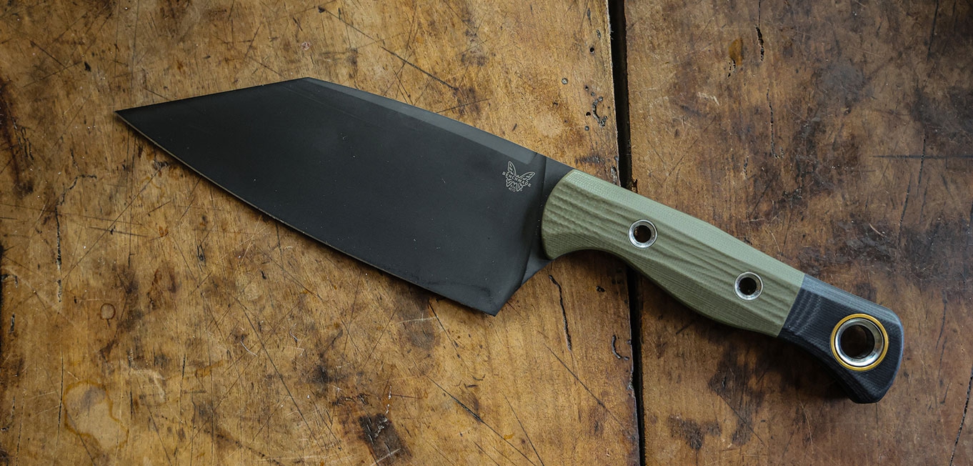 Benchmade 4010BK-01 Station Knife, OD Green G10