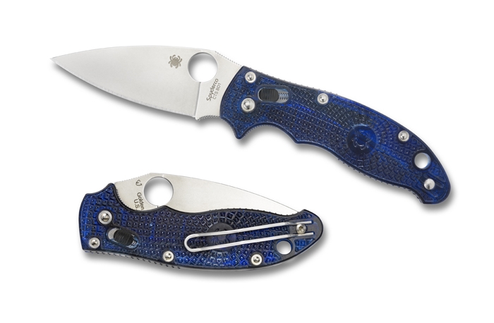 Spyderco C101PBL2 Manix 2, FRCP Translucent Blue