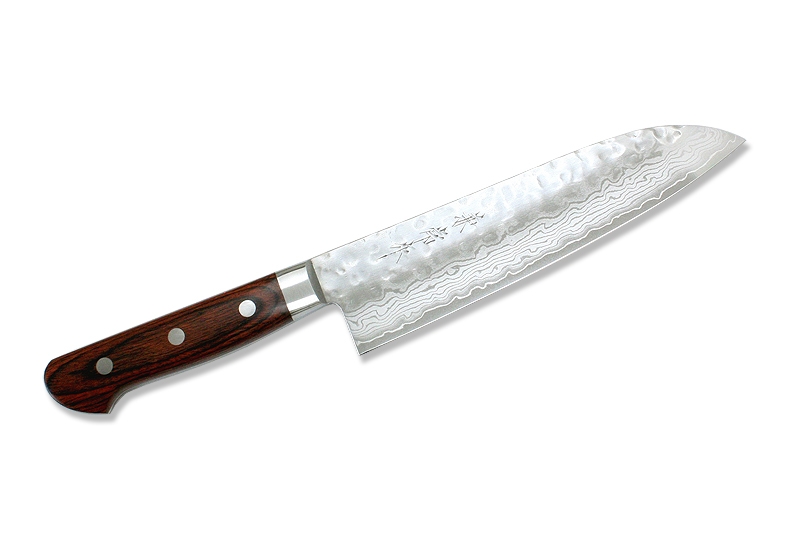 Kanetsune KC-903 Santoku Damast gehämmert 185mm
