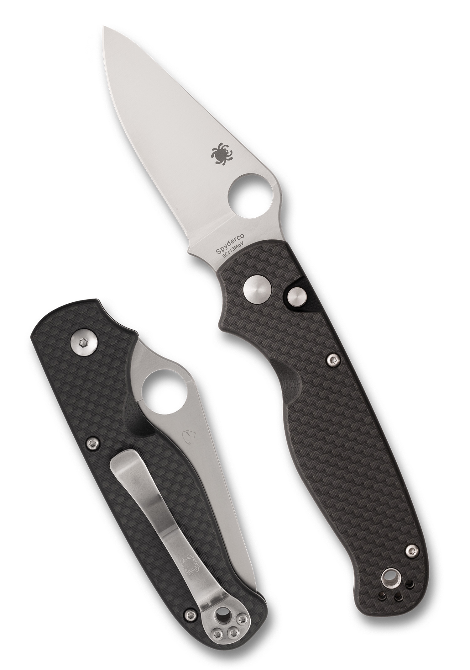 Spyderco C275CFP ButtonUp, Carbon Fiber